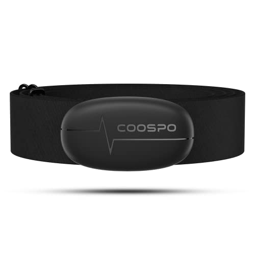 COOSPO H6 Heart Rate Monitor Chest Strap Bluetooth 4.0 ANT+ IP67 Chest Heart Rate Sensor for Peloton Polar DDP Yoga Map My Ride Garmin Sports Watches